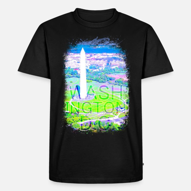 Monument - Männer Premium Bio T-Shirt - Schwarz