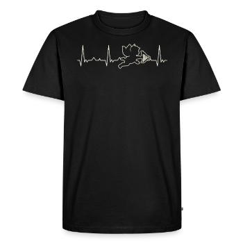 Armor Angel Harp. Corazón. Amor. Ekg. Legumbres. - T-shirt Premium bio Homme - noir - Devant - Nico (187cm)