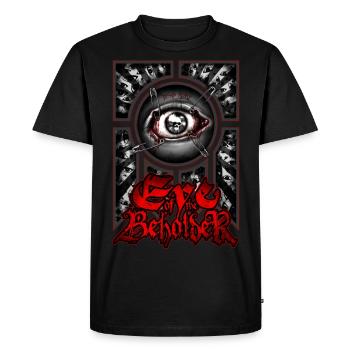 L’œil du spectateur - T-shirt Premium bio Homme - noir - Devant - Nico (187cm)