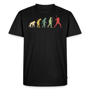 Softball Girl Homerun Hit Evolution - T-shirt Premium bio Homme - noir - Devant - Nico (187cm)