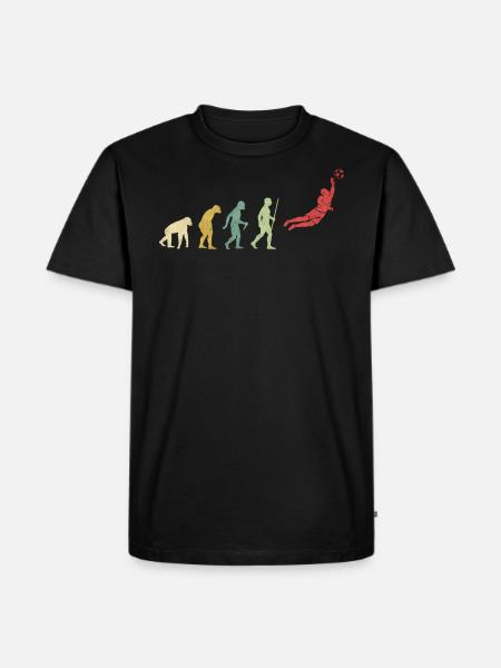 Soccer Goalie Save Evolution - Men's Premium Organic T-Shirt - black