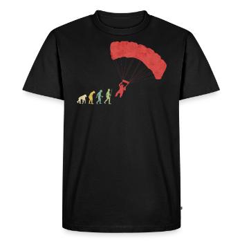 Evolución de salto de paracaídas - T-shirt Premium bio Homme - noir - Devant - Nico (187cm)