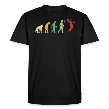 Soccer Player Evolution - Men's Premium Organic T-Shirt - black - Front - Nico (187cm)
