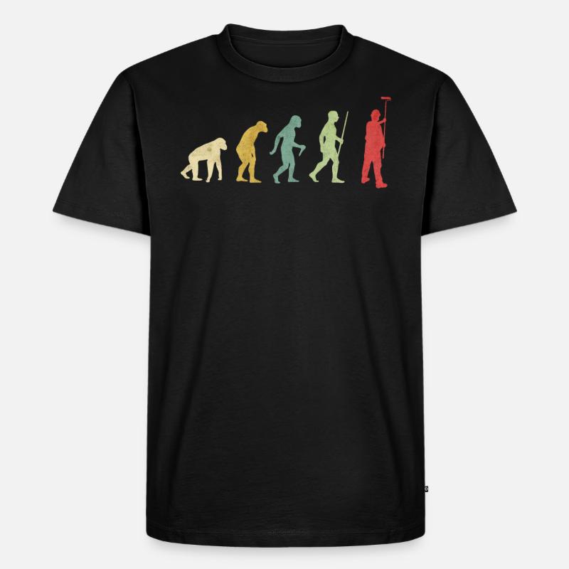 Painter Evolution - Men's Premium Organic T-Shirt - black