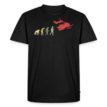 Snow Mobile Trick Jump Extreme - Men's Premium Organic T-Shirt - black - Front - Nico (187cm)