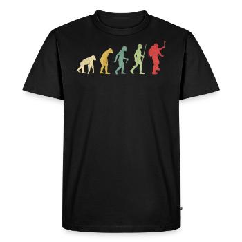 Mountain Climbing Evolution - Men's Premium Organic T-Shirt - black - Front - Nico (187cm)