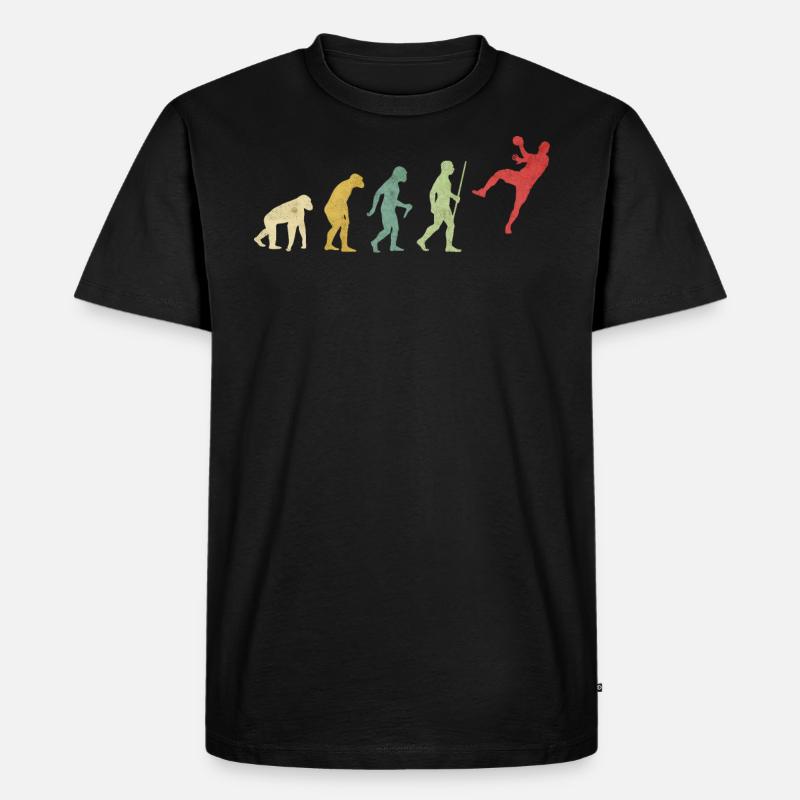 Handboll Throw Male Evolution - Men's Premium Organic T-Shirt - black