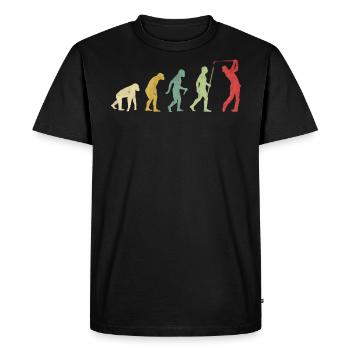 Golf Shot Hole In One Evolution - Men's Premium Organic T-Shirt - black - Front - Nico (187cm)