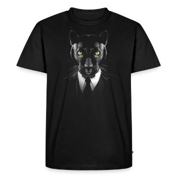 Leopard costume - Men's Premium Organic T-Shirt - black - Front - Nico (187cm)