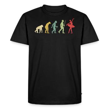 Evolución de la chica del baile de ballet - T-shirt Premium bio Homme - noir - Devant - Nico (187cm)