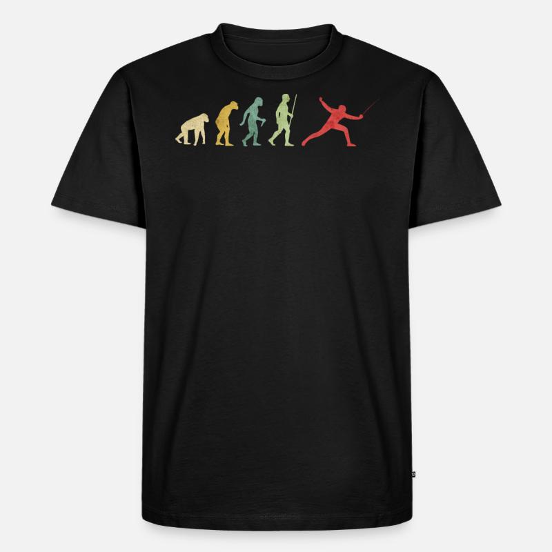Fencing Evolution - Men's Premium Organic T-Shirt - black