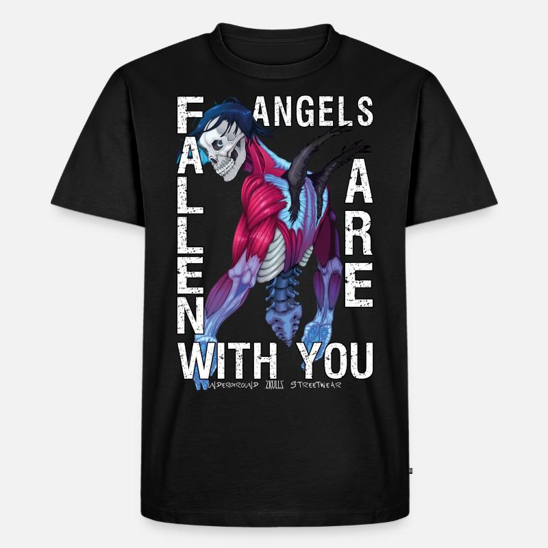 Fallen Angels - Männer Premium Bio T-Shirt - Schwarz