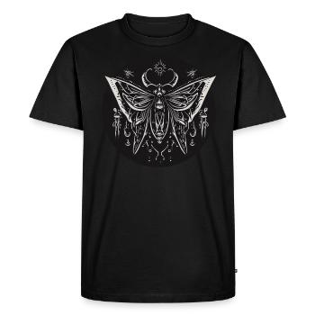 The Wicca Moth - Männer Premium Bio T-Shirt - Schwarz - Vorne - Nico (187cm)