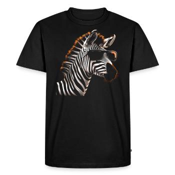 Lunettes de soleil fraîches zèbres - T-shirt Premium bio Homme - noir - Devant - Nico (187cm)