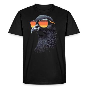 Pigeon Sunglasses - Men's Premium Organic T-Shirt - black - Front - Nico (187cm)