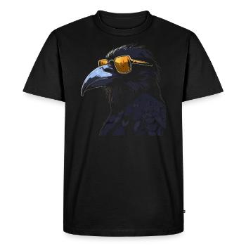 Crochez des lunettes de soleil fraîches - T-shirt Premium bio Homme - noir - Devant - Nico (187cm)
