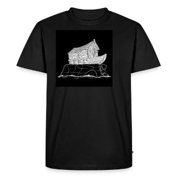Ark I Noah - Men's Premium Organic T-Shirt - black - Front - Nico (187cm)