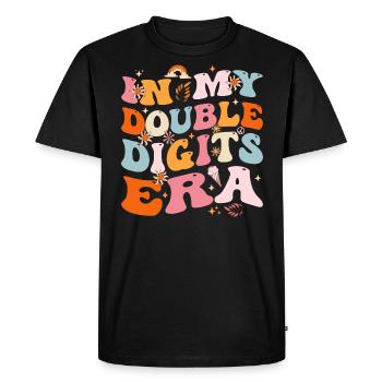 In My Double Digits Era 10 Year Old 10th Birthday - T-shirt Premium bio Homme - noir - Devant - Nico (187cm)