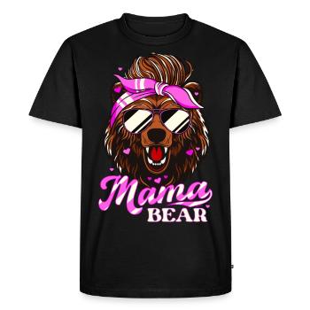 Maman ours - Lunettes de soleil - T-shirt Premium bio Homme - noir - Devant - Nico (187cm)