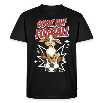 Funny Humor Wordplay Soccer Soccer - Men's Premium Organic T-Shirt - black - Front - Nico (187cm)