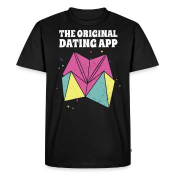 années quatre-vingt-dix - T-shirt Premium bio Homme - noir - Devant - Nico (187cm)