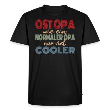 Dicton Ossi pour grand-père - ALLEMAGNE DE L’EST drôle - T-shirt Premium bio Homme - noir - Devant - Nico (187cm)