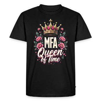 Medical Assistant MFA Time Queen Practice - Men's Premium Organic T-Shirt - black - Front - Nico (187cm)