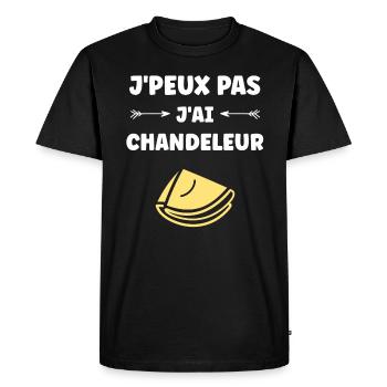 crêpe - T-shirt Premium bio Homme - noir - Devant - Nico (187cm)