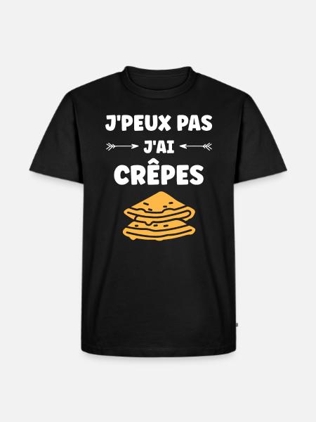 crêpe - T-shirt Premium bio Homme - noir
