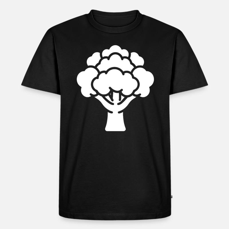 Blumenkohl - Männer Premium Bio T-Shirt - Schwarz