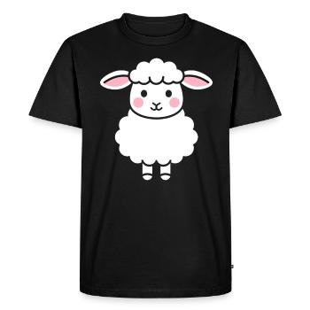 Lamb - Men's Premium Organic T-Shirt - black - Front - Nico (187cm)