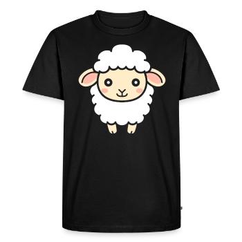 Lamb - Men's Premium Organic T-Shirt - black - Front - Nico (187cm)