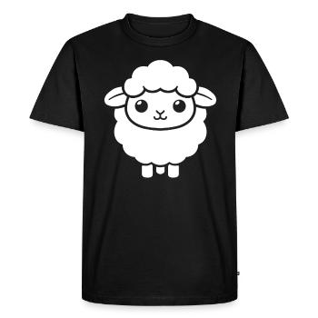 Lamb - Men's Premium Organic T-Shirt - black - Front - Nico (187cm)