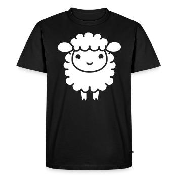 Lamb - Men's Premium Organic T-Shirt - black - Front - Nico (187cm)