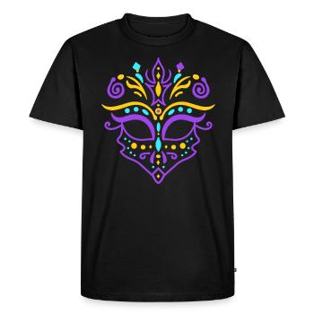 masque carnaval - T-shirt Premium bio Homme - noir - Devant - Nico (187cm)