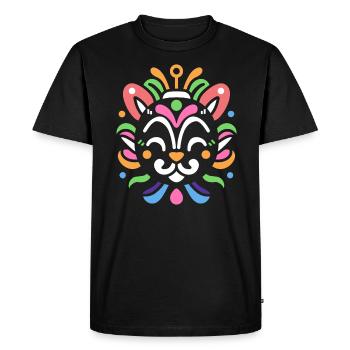 masque carnaval - T-shirt Premium bio Homme - noir - Devant - Nico (187cm)