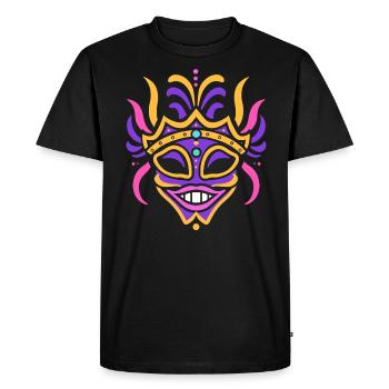 masque carnaval - T-shirt Premium bio Homme - noir - Devant - Nico (187cm)