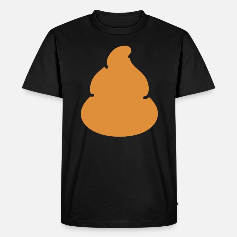 Kacke - Männer Premium Bio T-Shirt - Schwarz