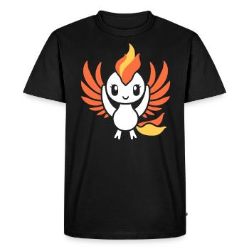 phénix - T-shirt Premium bio Homme - noir - Devant - Nico (187cm)