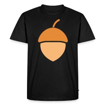 gland - T-shirt Premium bio Homme - noir - Devant - Nico (187cm)