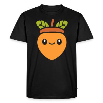 gland - T-shirt Premium bio Homme - noir - Devant - Nico (187cm)