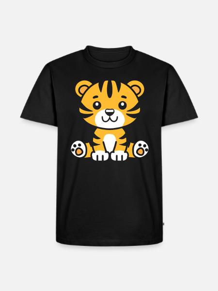 Tiger - Men's Premium Organic T-Shirt - black