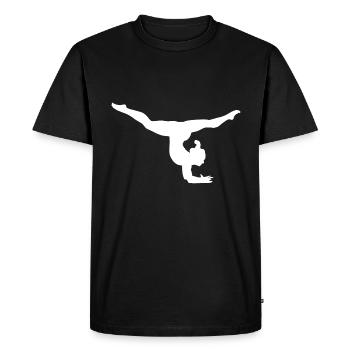 Gymnaste de compétition - T-shirt Premium bio Homme - noir - Devant - Nico (187cm)