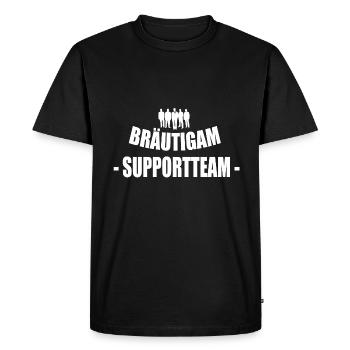 JGA, chemise JGA, partie de bachelorette, marié - T-shirt Premium bio Homme - noir - Devant - Nico (187cm)