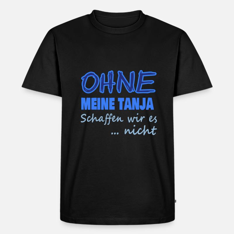 Heldin tanja - Männer Premium Bio T-Shirt - Schwarz