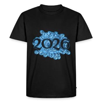 2026 2026 - T-shirt Premium bio Homme - noir - Devant - Nico (187cm)
