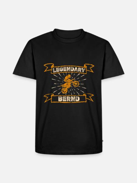 Motocross Bernd - Men's Premium Organic T-Shirt - black