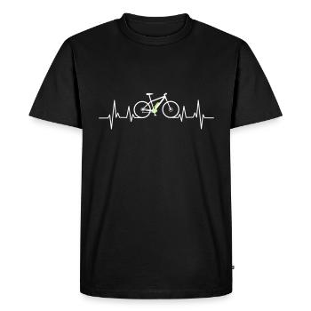 Ebike e-bike pedelec gift bicycle eMTB - Men's Premium Organic T-Shirt - black - Front - Nico (187cm)