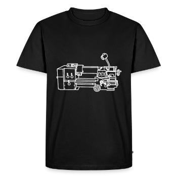 Lathe mechanic - Men's Premium Organic T-Shirt - black - Front - Nico (187cm)