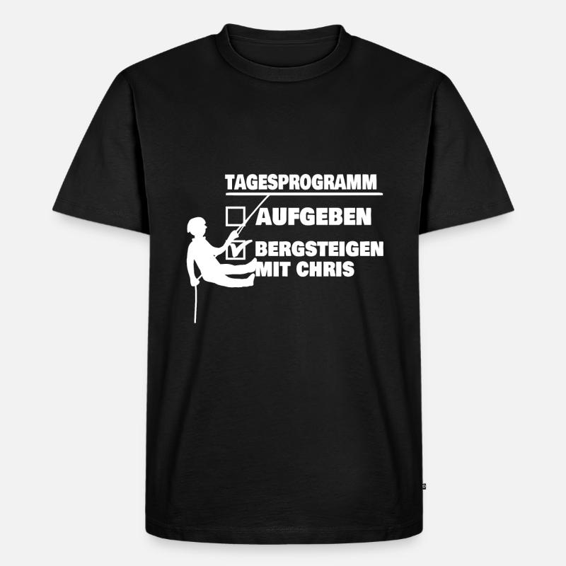 chris - Männer Premium Bio T-Shirt - Schwarz